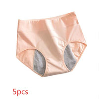 Women's Cotton High Waist Physiological Underwear