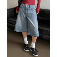 Womens Stylish Vintage Loose-fit Wide-leg Jeans