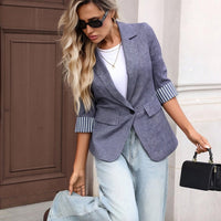 Women's Elegant Three Quarter Sleeve Blazer