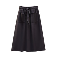 Elastic Waist Loose Slimming Autumn And Winter New Plus Size Women's Skirt