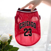 Pet Clothes Basketball Vest Large Mesh Summer Dog Clothes