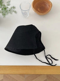 Womens French-style Flat-top Wide-brimmed Fisherman Hat
