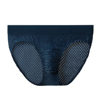 Men's Underwear Ice Silk Solid Color Low Waist