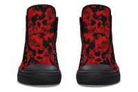 Printed Couple High Top Canvas Shoes