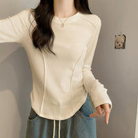 Women's Short Student Slim Fashion Base Shirt