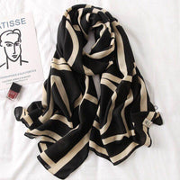 Cotton And Linen Scarf Thin And Silky Shawl Travel Sun-proof Beach Towel For Women
