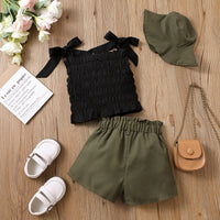 Two Piece Set Of Baby Sling Top And Shorts