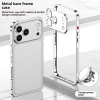 Suitable For 1716promax Seahorse Buckle Frame With Lens Phone Case 15 Metal