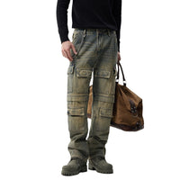 Simple And Stylish Personality Men's Cargo Jeans