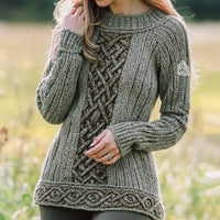 3D Digital-Print Crewneck Sweater Knitwear
