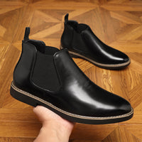 Autumn And Winter Plus Size Chelsea Boots Double Elastic