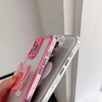 Too Empty Shell Butterfly Bracket Mobile Phone Case Transparent Sub