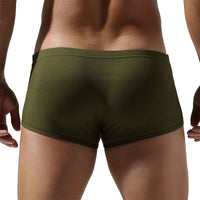 Fashion Sports Trendy Style Low Waist Design Improve Hip Lifting Effect Thread Boxers