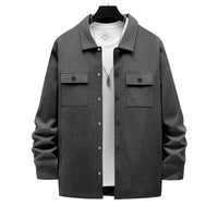 Retro Single-breasted Lapel Casual Long-sleeve Jacket