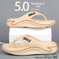 Mens Outdoor Step-on-poop Themed Flip-flops