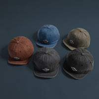 Short Brim Washed Denim Soft Hat