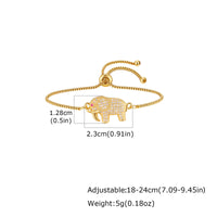 Copper Bangle With Inlays Colorful Resin-coated Zircons Exquisite Design Adjustable Size