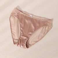 Knitted Mid-waist Silk Satin Mesh Mulberry Silk Underwear