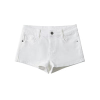 Low Waist Denim Shorts Skinny Stretchy Slimming