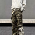 Men's Contrast Color Three-dimensional Pocket Overalls