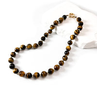 Women's Simple Tiger Eye Necklace