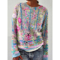 Printed Women's Sweater Pattern Pullover Sweater