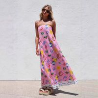 Female Creative Printed Sleeveless Versatile Dress