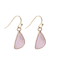 European And American Natural Stone Earrings Cut Semicircle Obtuse Angle