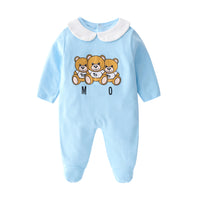 Newborn Printed Bear One-piece Romper