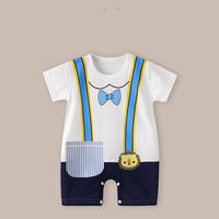 Thin Women's Short Sleeve Newborn Baby Child Jumpsuit Romper