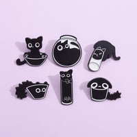 Foreign Trade New Cat-like Cute Animal Brooch Simple Minority All-match Decoration Scarf Buckle