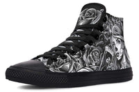 Printed Couple High-top Canvas Shoes