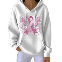 Striped Fabric Digital Printed Hooded Long Sleeve Women's Sweater