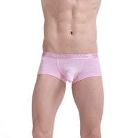 Men's Low Waist Solid Color Cotton Breathable Comfortable Boxers Underwear Boxer