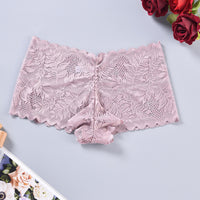 Mid-waist Lace Hollow-out Breathable Women's Underwear