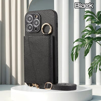 Cross-body Lanyard Card Phone Case