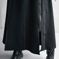 Womens Mid-Length Asymmetrical A-Line Skirt