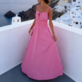 Lace-up Waist-Cinching Womens Slip Dress