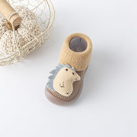 Baby Toddler Floor Socks Cartoon Doll Non-slip Rubber Sole