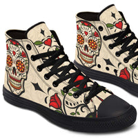 Printed Couple High Top Canvas Shoes