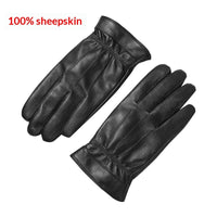 Genuine Leather Gloves With Fleece Lining For Extra Warmth And Waterproof Protection