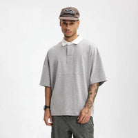 Lapel T-shirt Mountain Outdoor Contrast Color Polo Shirt