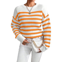 Women's Classic Striped Inner Knitted Top