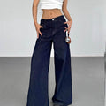 Fashion American Retro Wide Leg Jeans For Women