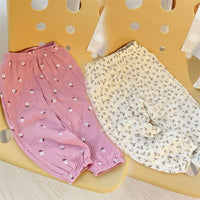 Summer New Style Boys And Girls Baby Double-Layer Gauze Casual Breathable Trousers
