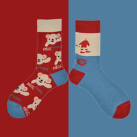 Medium Tube Mandarin Duck Feet Net Red Cotton Cartoon Tide Women Socks