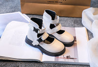 Tiger Squad Leader Girl Korean Style Middle Cut Martin Boots Student Casual Shoes
