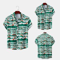 Hawaiian Floral Men's Short-sleeved Shirt Fashion