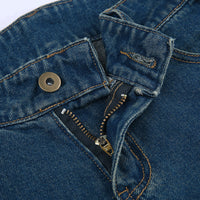 Street Trendy Spice Girls Low Waist Denim Overalls