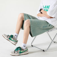 Fashionable Loose All-match Trendy Straight Retro Cropped Men's Pants